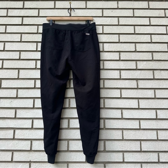 FIGS Zamora Jogger Scrub Pants Black M 6 Pockets Yoga Waistband Slim Fit - Picture 13 of 13